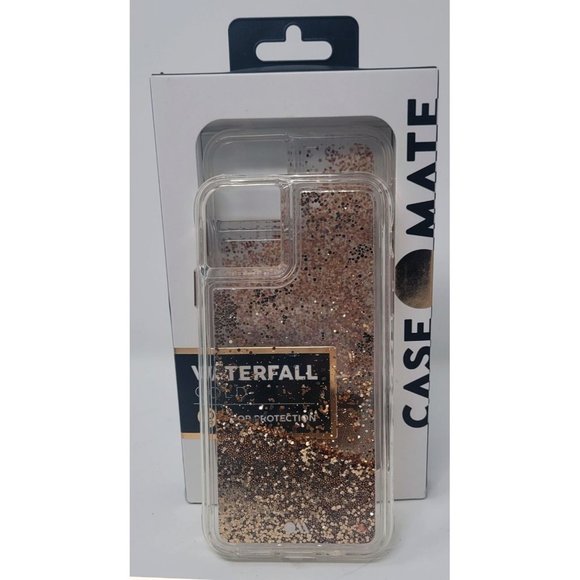 casemate Cell Phones & Accessories Casemate Waterfall Gold Glitter